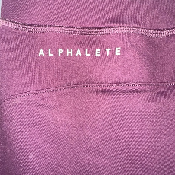 Purple Alphalete leggings with pockets - Small (B1) - Picture 5 of 6